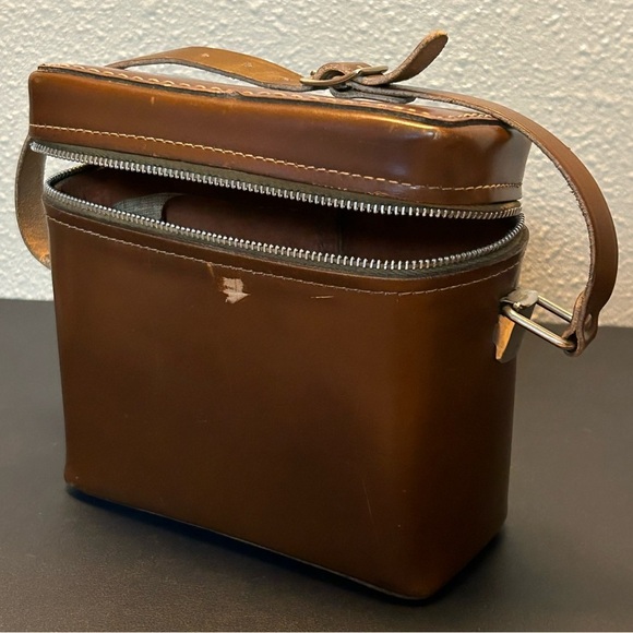 Vintage Genuine Cowhide Camera Storage Bag - Picture 2 of 6